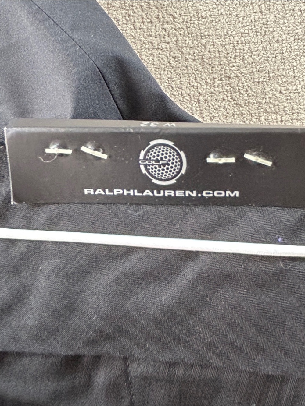 NWT!  RLX Ralph Lauren Tailored Fit Golf Shorts Black Size 32 10” Inseam - Picture 8 of 11